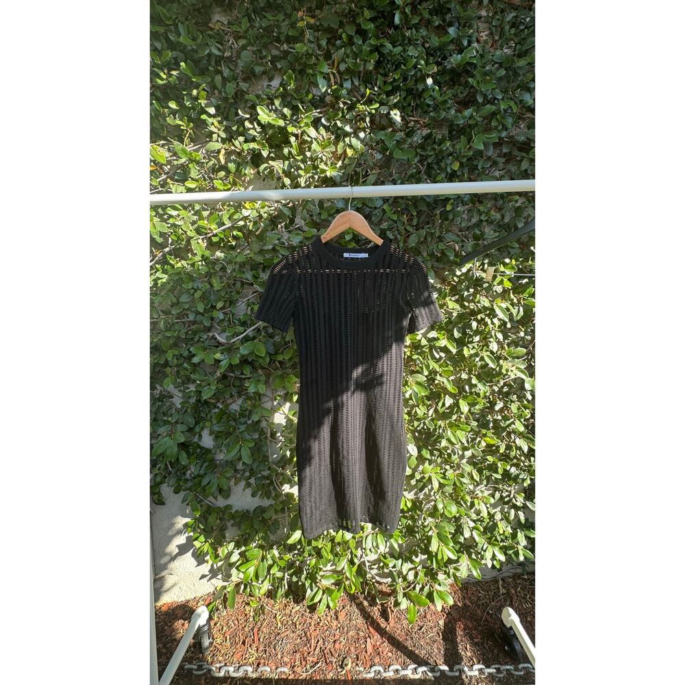 Alexander Wang open knit mini dress